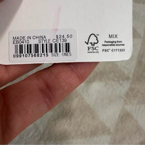 J crew Girls' snowflake earrings - Picture 3 of 3